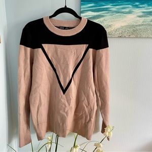 Shein Mens Colorblock Geo Pattern Sweater Size Medium